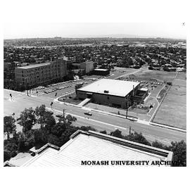 Looking north-east from Howitt Hall with Rusden State College (middle,left) and Police Academy on horizon.