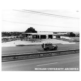 Disused petrol station on Blackburn Road, future site of building 203, 700 Blackburn Road