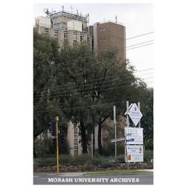 Student residence Howitt Hall looking south-west, Clayton campus