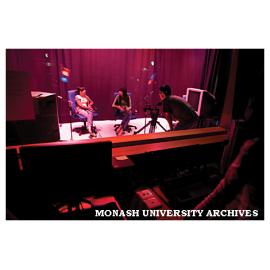 Students in the School of Arts & Social Sciences television studio, Sunway campus, Malaysia