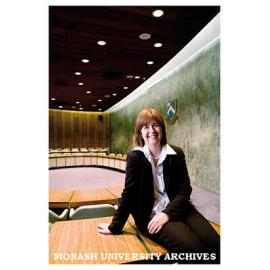 Professor Edwina Cornish, Deputy Vice-Chancellor (Research) in the Council room.