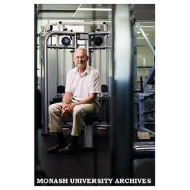 Dr Bob Birrell, Reader in Sociology, at the Clayton campus gym.