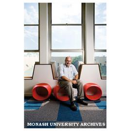 Dr Nick Economou, lecturer in the School of Political and Social Inquiry in the Menzies building