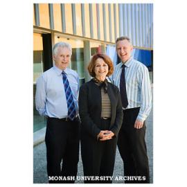 Pro Vice-Chancellor (Research & Research Training) Professor Max King, Dr Margaret Kiley (ANU) and Deputy Vice-Chancellor (Education) Professor Adam Shoemaker, attending an Australian Learning and Teaching Council (ALTC)workshop.