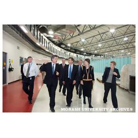 New Zealand Prime Minister Helen Clark visiting the Australian Synchrotron