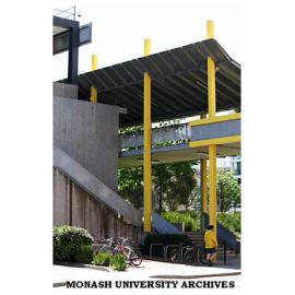 Walkway in front of Building K, Caulfield campus