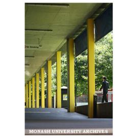 Walkway in front of Building K, Caulfield campus