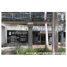 Entrance to sports centre, Peninsula campus