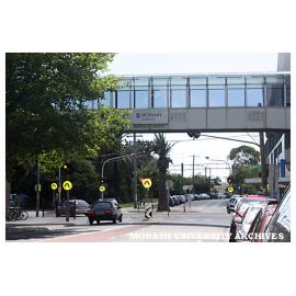 Looking west along Sir John Monash Drive, Caulfield campus