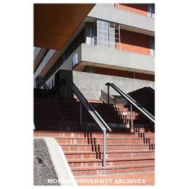 Steps leading to Building A (Library and Administration), Caulfield campus