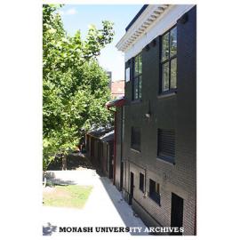 Back of Building D, from level 2 walkway