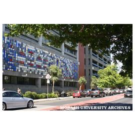 Caulfield campus Buildings B and C from Sir John Monash Drive
