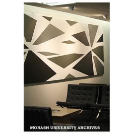 Foyer of Administrtion building 3a, with artwork by Stephen Bram