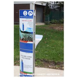 Filtered water refill station, Clayton campus