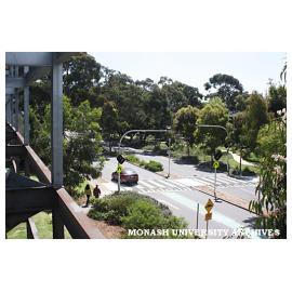 Ring Road West from multi-level car park (north), Clayton campus
