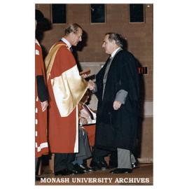 Materials Engineering Laboratory Manager, Bruce Young, receiving 25 Year Service Medal from HRH Prince Philip, Duke of Edinburgh