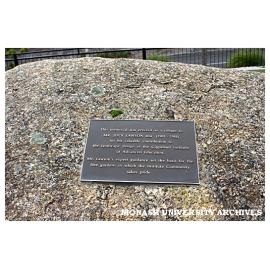 Jock Lawson memorial plaque, Gippsland campus