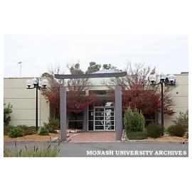 Entrance to Switchback Gallery, Gippsland campus