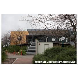 Outside the Student Union (Building U), Gippsland campus