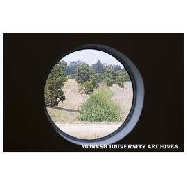 View through library window at Berwick campus