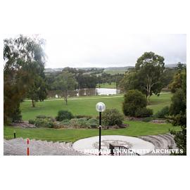 View across the lake from the amphitheatre, Gippsland campus