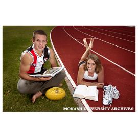 Olympian Lauren Hewitt and footballer Luke Ball pursue elite sporting careers while completing their university degrees.