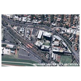 Aerial view of Monash University Caulfield campus.