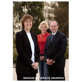 Research review members Professor Edwina Cornish (left), Associate Professor Denise Cuthbert and Professor Stephen Parker.