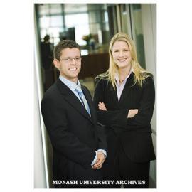 Fulbright Scholarship winners Mr Matthew Belousoff and Ms Clare Oï¿½Neil.