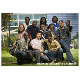 Monash South Africa students visiting Clayton campus