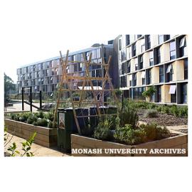 Courtyard between Jackomos Hall and Briggs Hall, Clayton campus