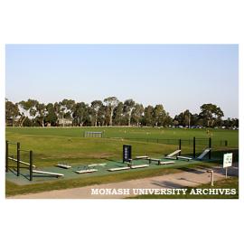 Outdoor exercise equipment and playing fields, Clayton campus