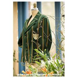Melbourne College of Pharmacy blazer displayed at 125th anniversary dinner.