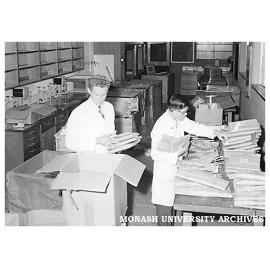 Department of Chemistry Technical Assistants Adrian Van Den Bergen (left) and Ian Odgers