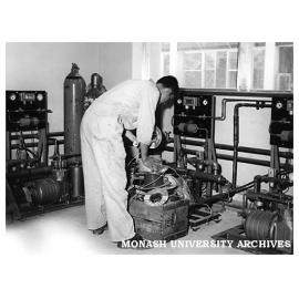 Installing equipment in Department of Chemistry
