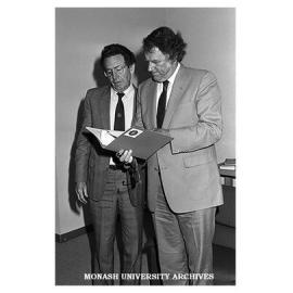 Professor John Swan and Sir Edmund Hillary, ANZAAS Festival of Science