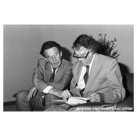 Professor John Swan and Sir Edmund Hillary, ANZAAS Festival of Science