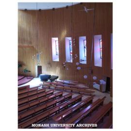 View from organ loft, Religious Centre, Clayton campus