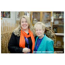 Joanna Donagan, Director of Global Initiatives, Global Engagement and Professor Margaret Kartomi, Director of the Music Archive of Monash University (MAMU)