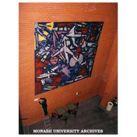 'Organic Form' tapestry by Roger Kemp in Robert Blackwood Hall, on loan from National Gallery of Victoria