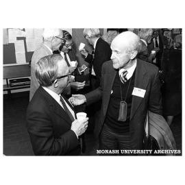 Professor Ross Parsons, University of Sydney (left) and Professor John Hazard, Columbia University at the 12th International Congress of Comparative Law