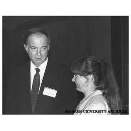 Mr Justice Gobbo and Ms Greta Bird at book launch