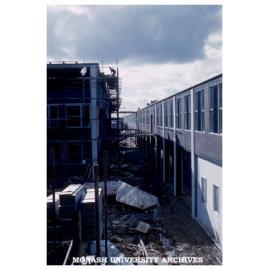 Science buildings under construction