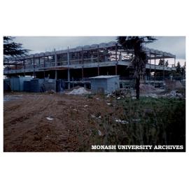 Administration Building under construction, from south east