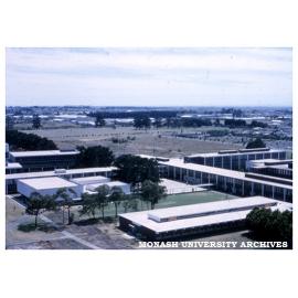 View of science buildings from Menzies Building
