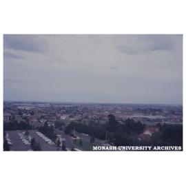 Clayton campus with Vice-Chancellor's residence in foreground