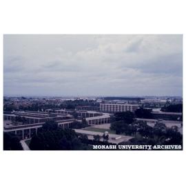 Looking north west over Clayton campus from Menzies Building