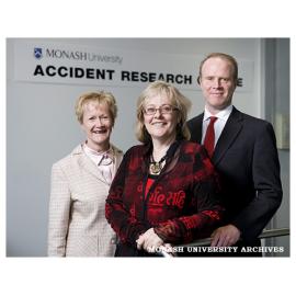 Dr Lesley Day, Professor Caroline Finch & Professor Rod McClure of the Monash University Accident Research Centre (MUARC)