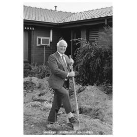 The head of the Department of Community Medicine, Professor Neil Carson, on site of the department's new extension in East Bentleigh