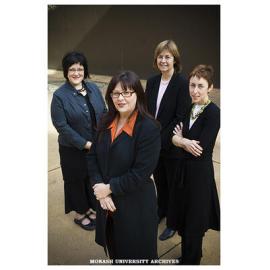 Barbara Dalton, Equity & Diversity Centre, Susan Halliday, former Federal Sex Discrimination Commissioner, Professor Edwina Cornish, DVC Research, Associate Professor Maryanne Dever, director of Centre for Women's Studies & Gender Research
